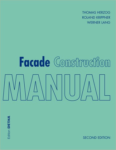 Facade Construction Manual by DETAIL - Issuu