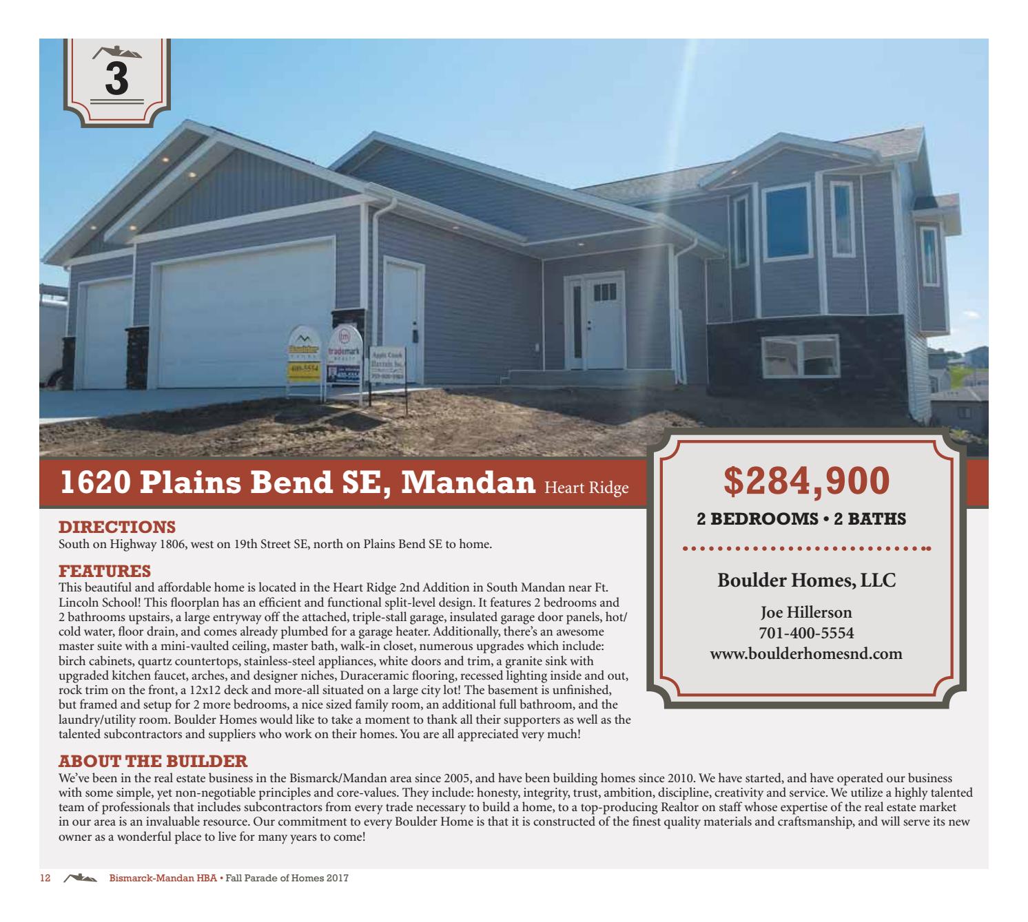 2017 Fall Parade of Homes Magazine by BismarckMandan Home Builders