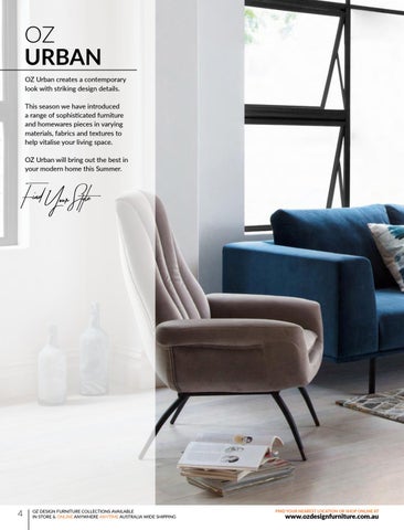 OZ Design Furniture 家具目录 · 夏季 17/18 Directory 第 4 页