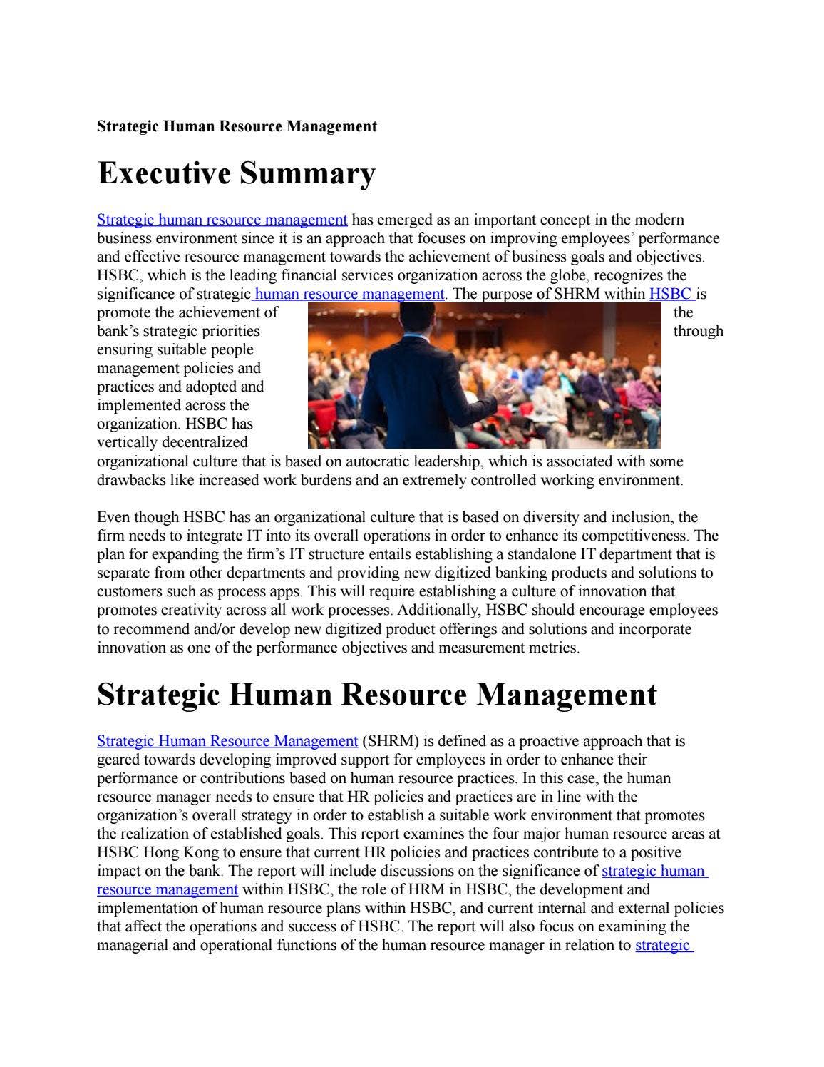 Strategic human resource management by Cheap Assignment Help - Issuu