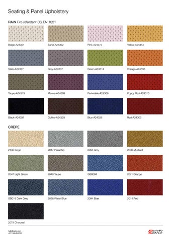 BAFCO 家具目录 · Finishes 第 7 页