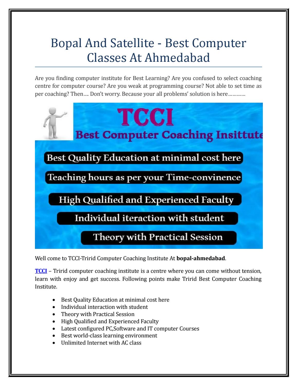 Bopal And Satellite Best Computer Classes At Ahmedabad By Rosario Riley Bopal And Satellite Best Computer Classes At Ahmedabad By Rosario Riley