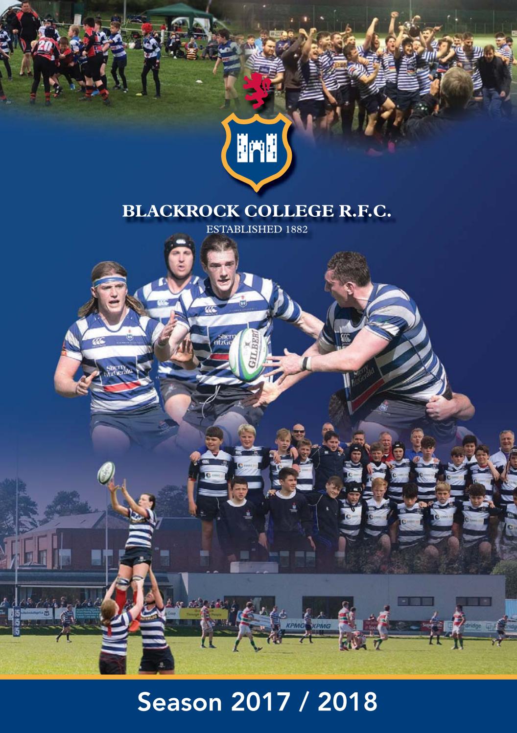 Blackrock rugby season 2017 2018 by Rooney Media Issuu
