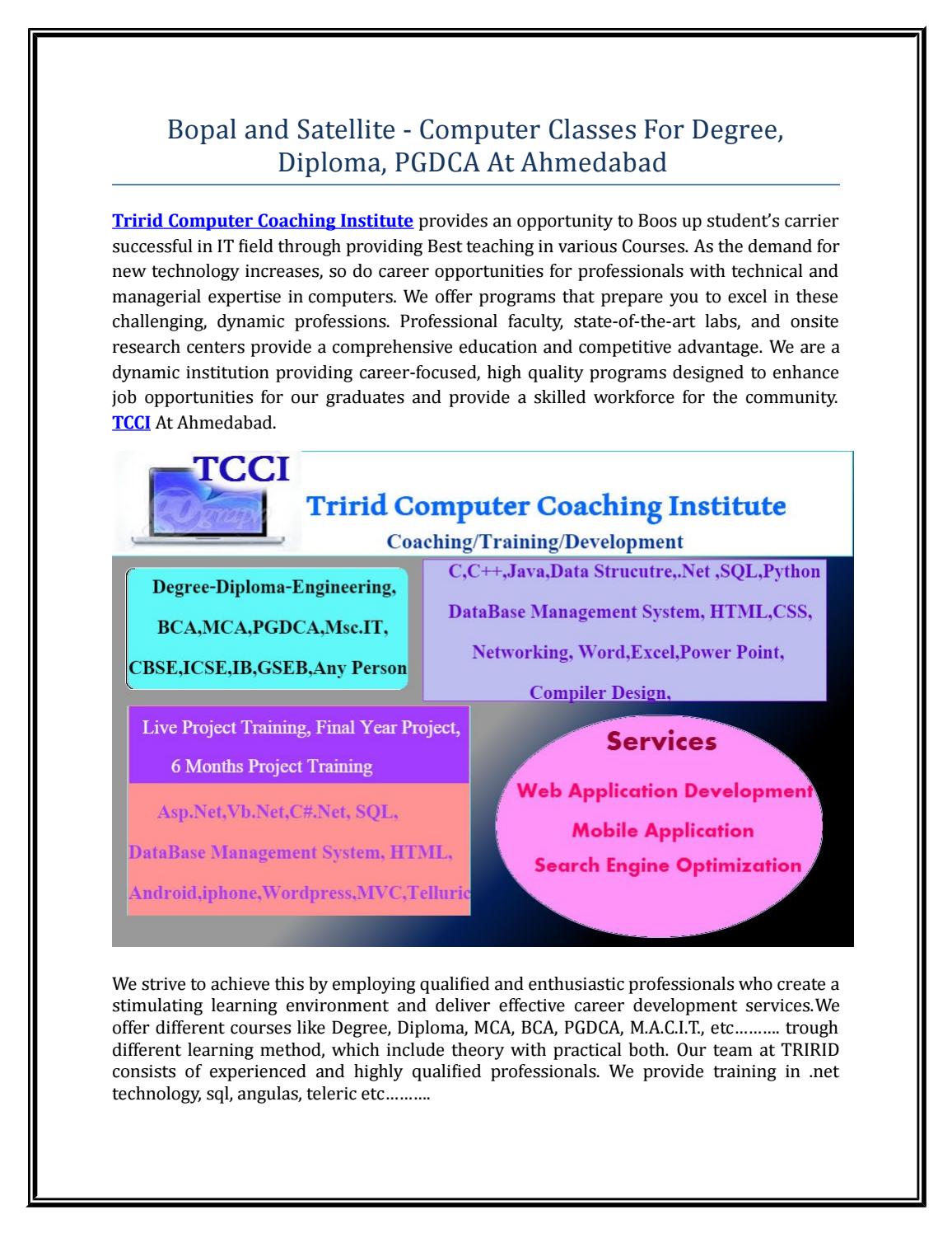 Bopal And Satellite Computer Classes For Degree Diploma Pgdca At Bopal And Satellite Computer Classes For Degree Diploma Pgdca At