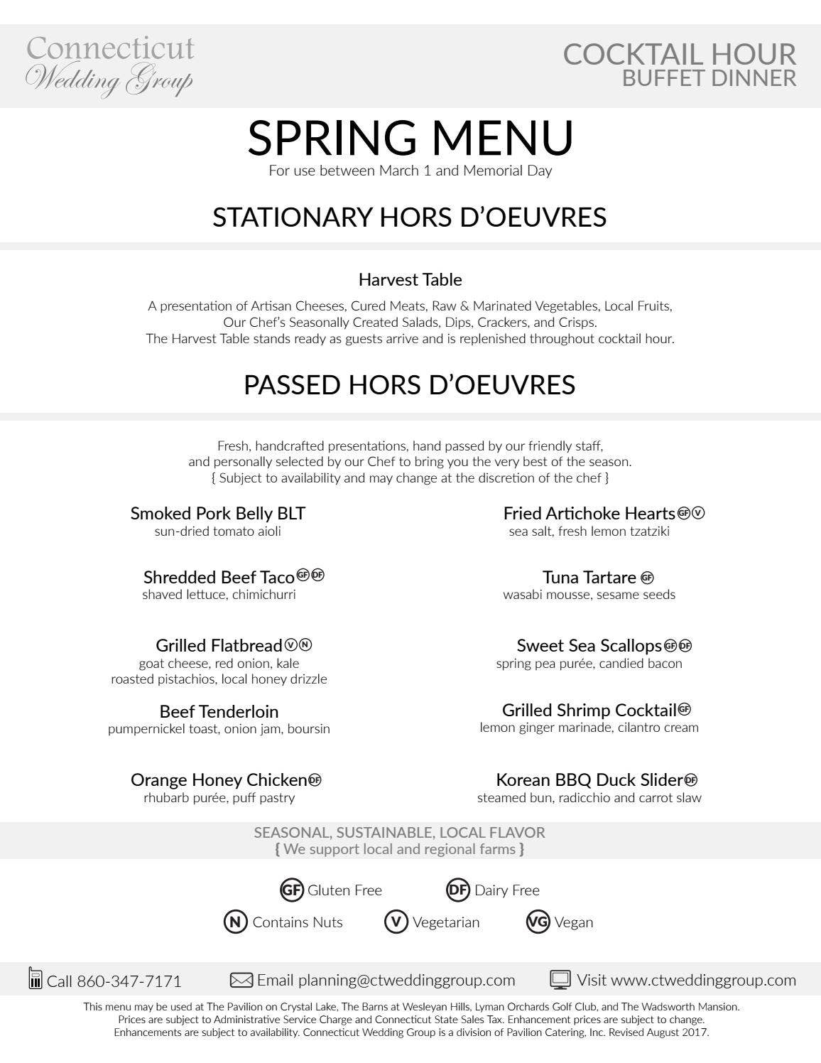 Spring Court Set Menu Spring buffet menu 2018 by Derek Brown - Issuu