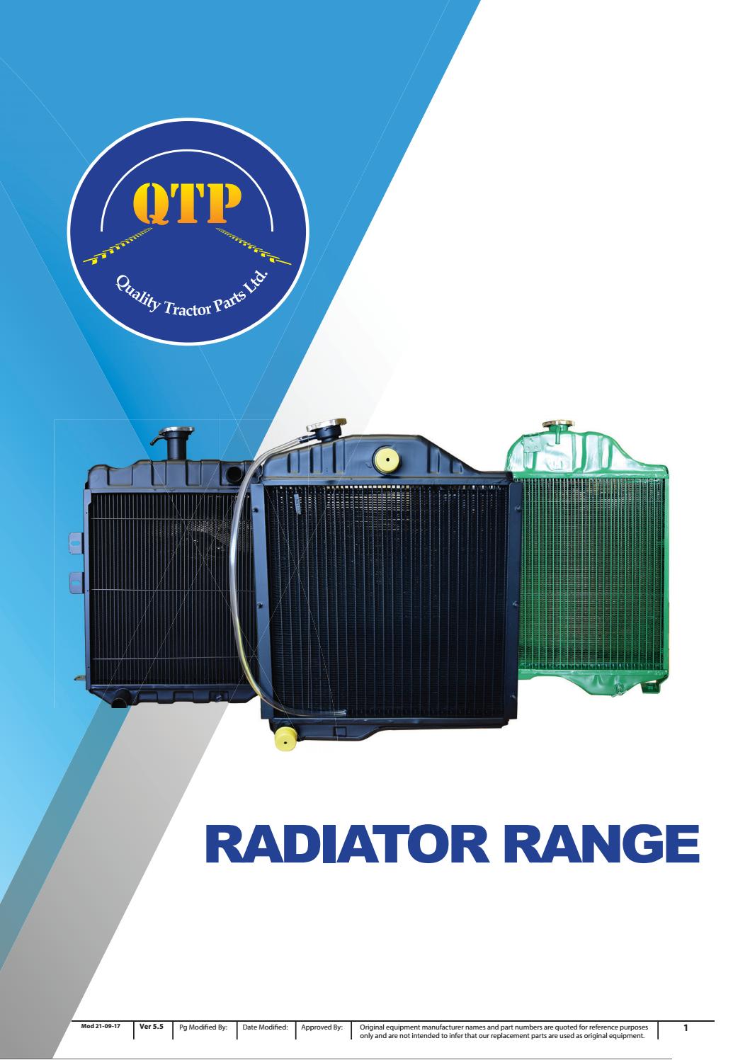 Qtp radiators catalogue by Quality Tractor Parts Issuu