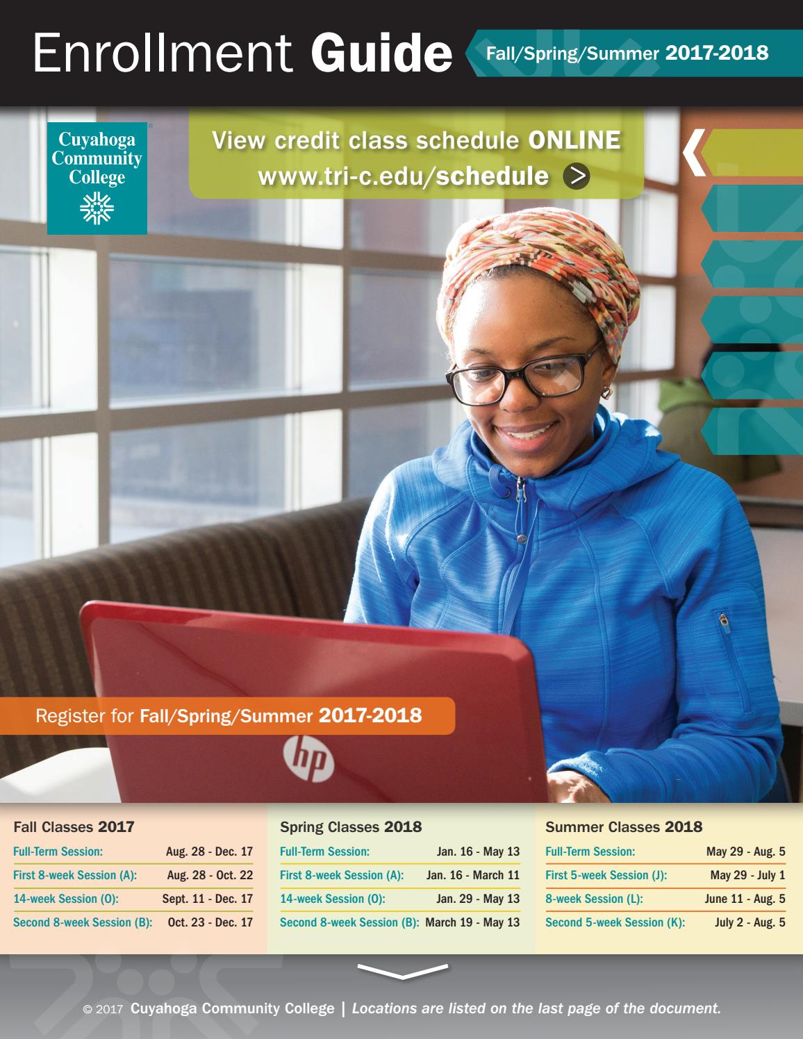 Tri-C Enrollment Guide by Cuyahoga Community College - Issuu