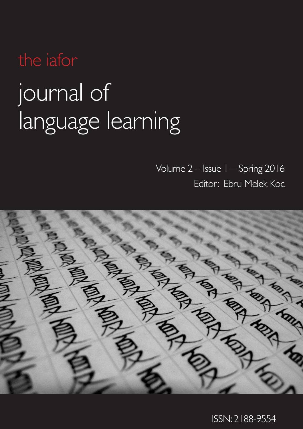The IAFOR Journal of Language Learning Volume 2 Issue 1 by IAFOR - Issuu