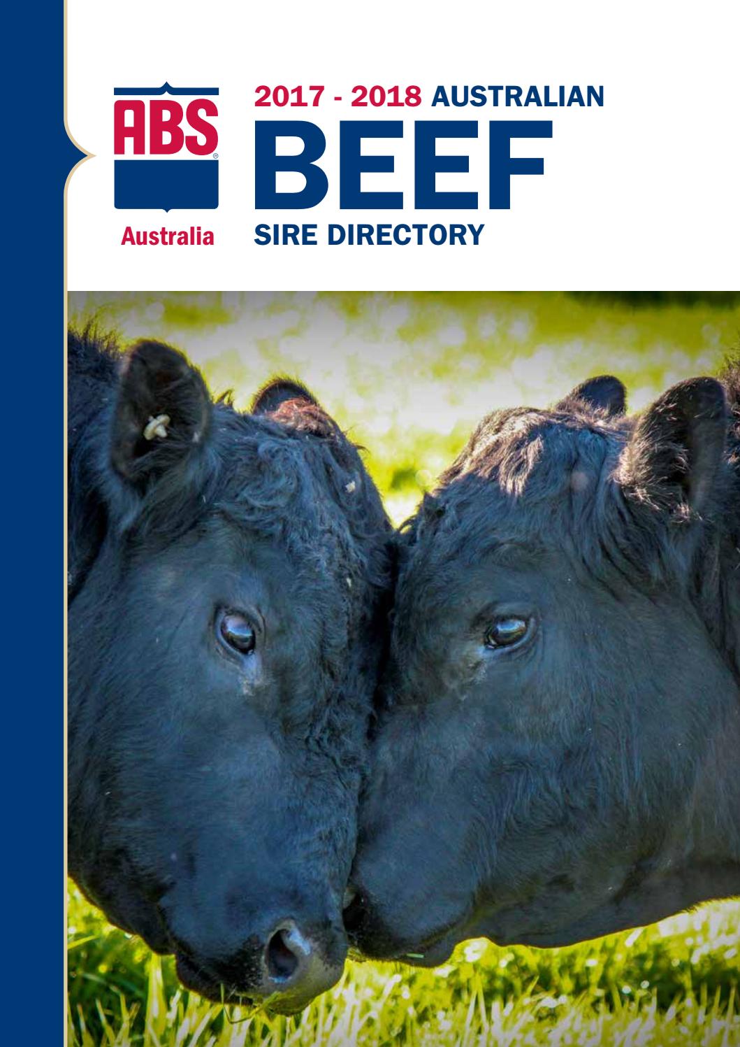 ABS Australia 2017/18 Beef Sire Directory by ABS Global, Inc. Issuu