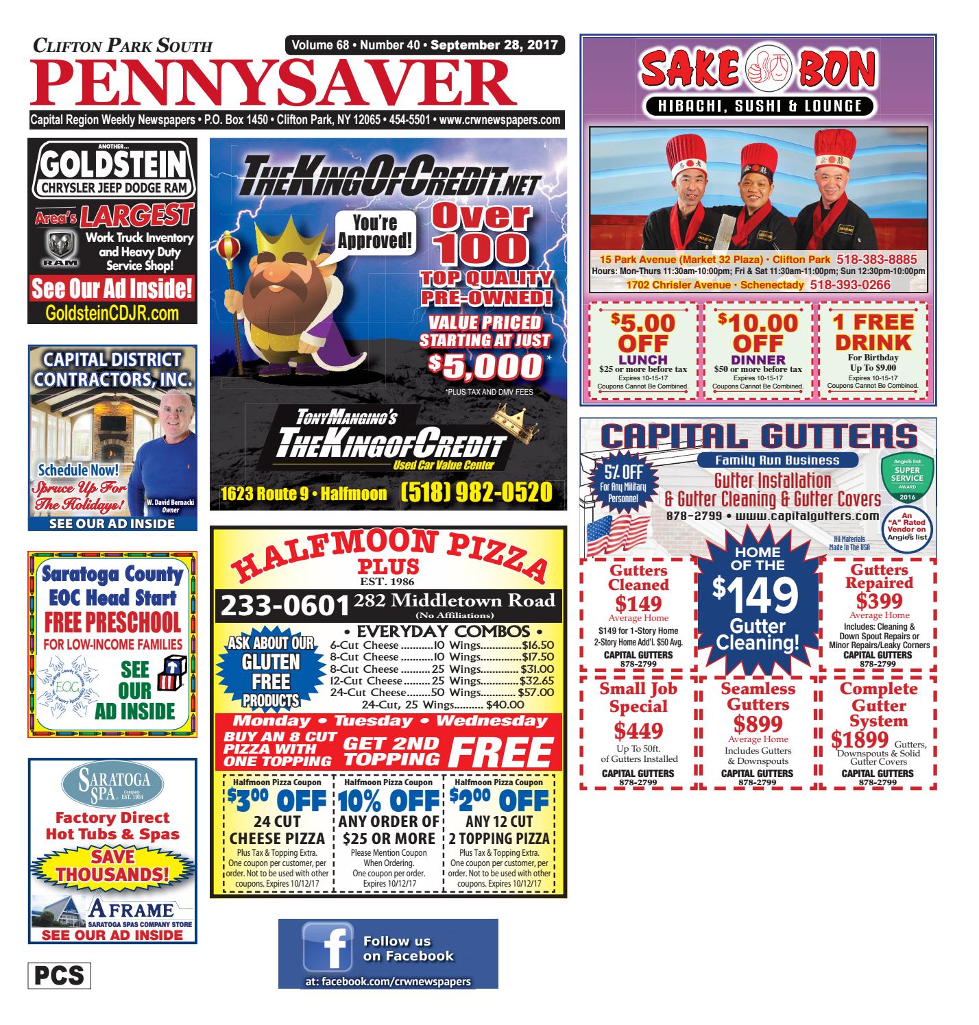 Clifton Park South Pennysaver 092817 by Capital Region Weekly Newspapers Issuu