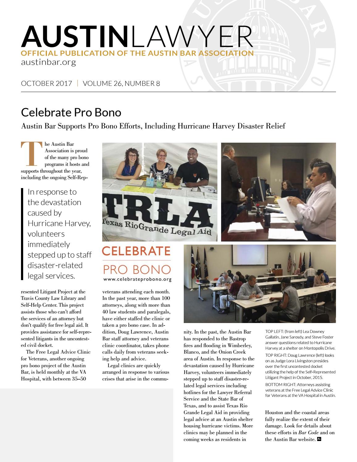 Austin Lawyer, October 2017 by Austin Bar Association Issuu