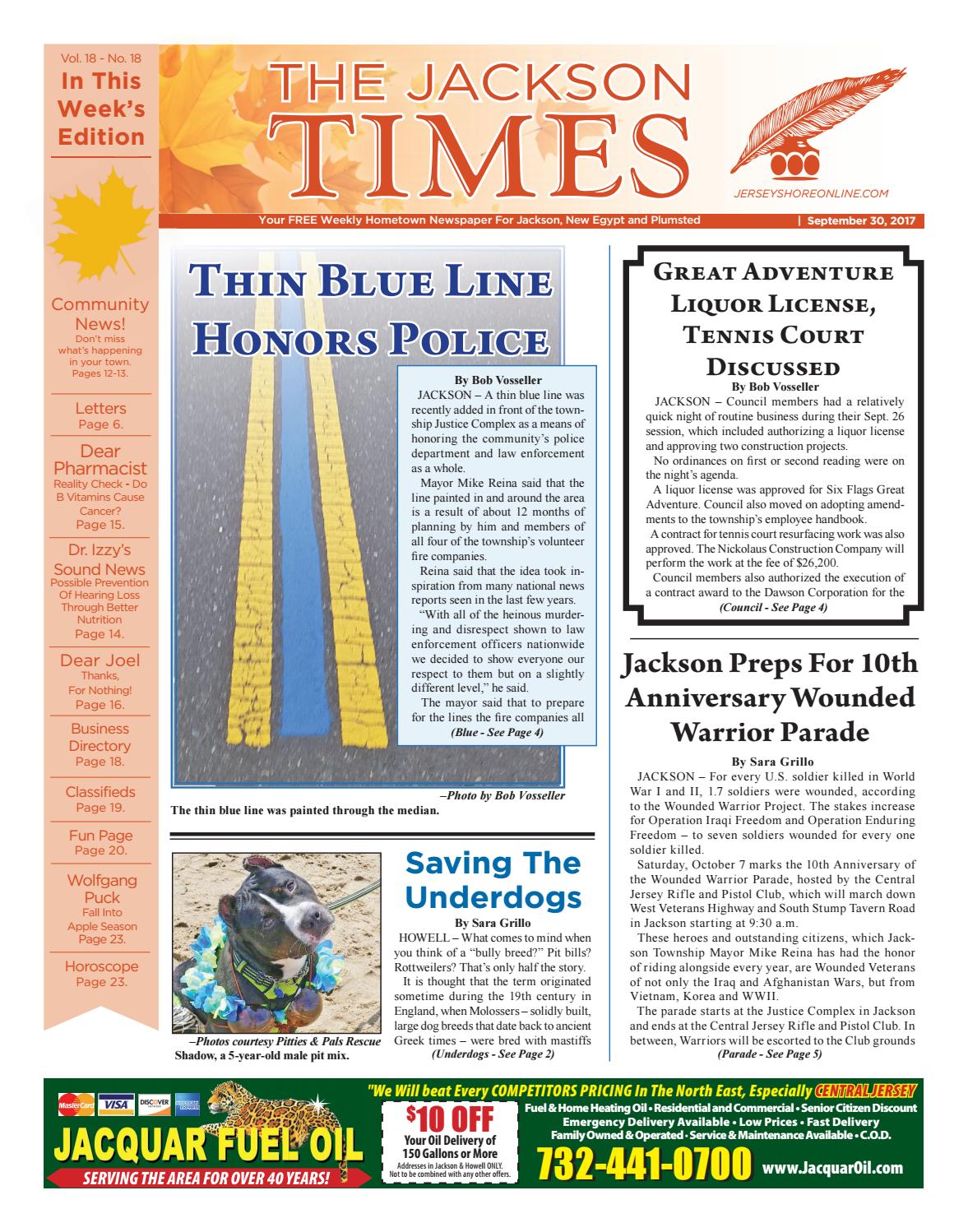 2017 09 30 The Jackson Times By Micromedia Publications Jersey