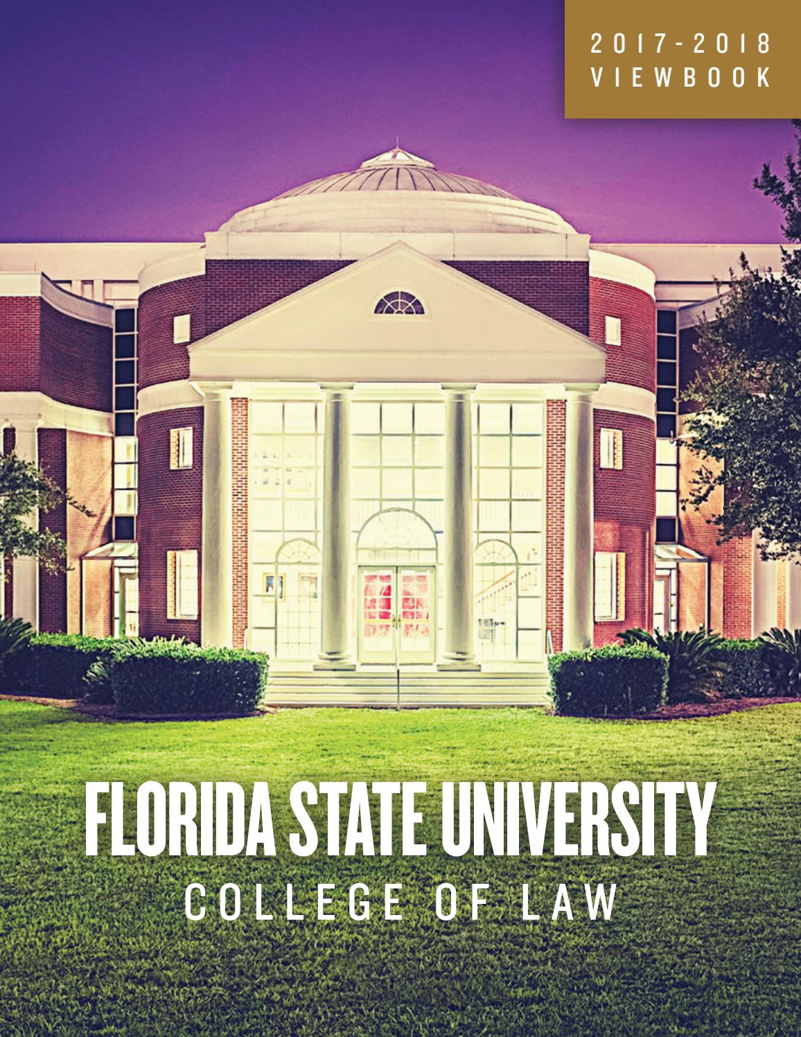 FSU College of Law 20172018 Viewbook by Florida State University