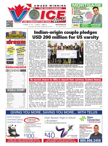 Indo Canadian Voice World Sept 30 2017 By Indo Canadian Voice World Sept 30 2017
