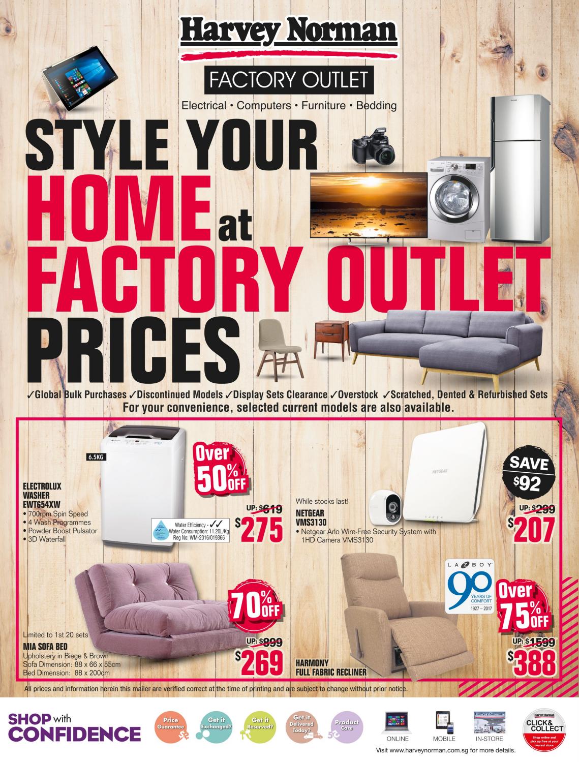Style Your Home at Factory Outlet Prices by Harvey Norman (South East