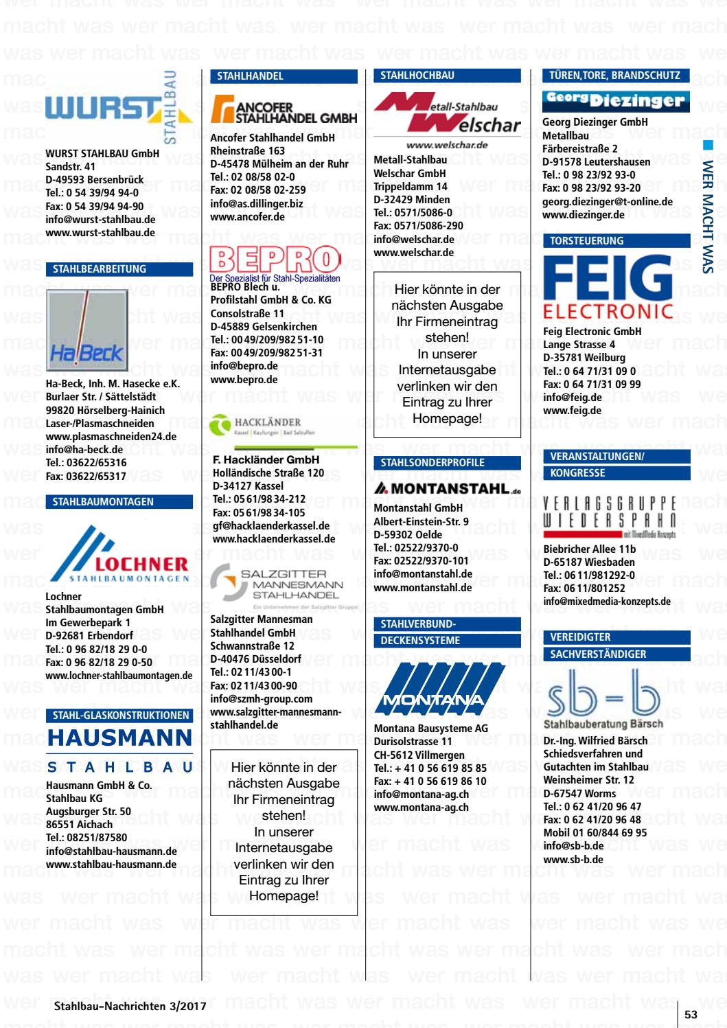 Stahlbau Nachrichten 3 17 Vebuka Com