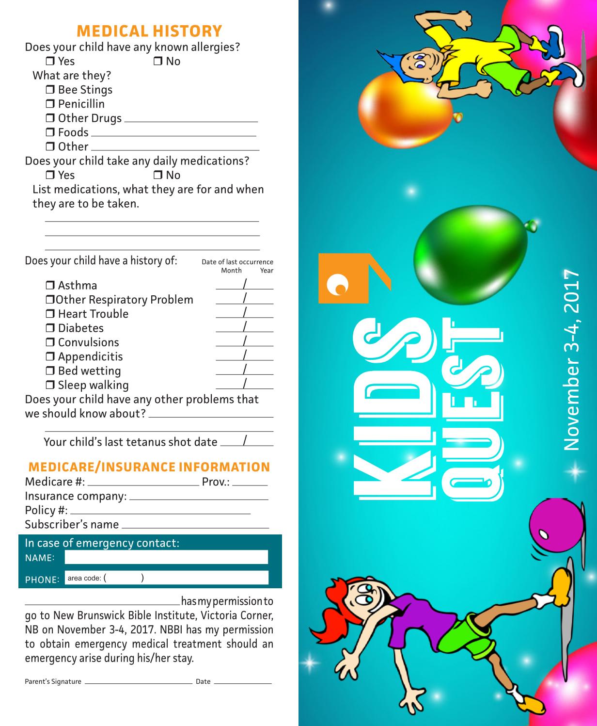Kids Quest 2017 by New Brunswick Bible Institute Issuu