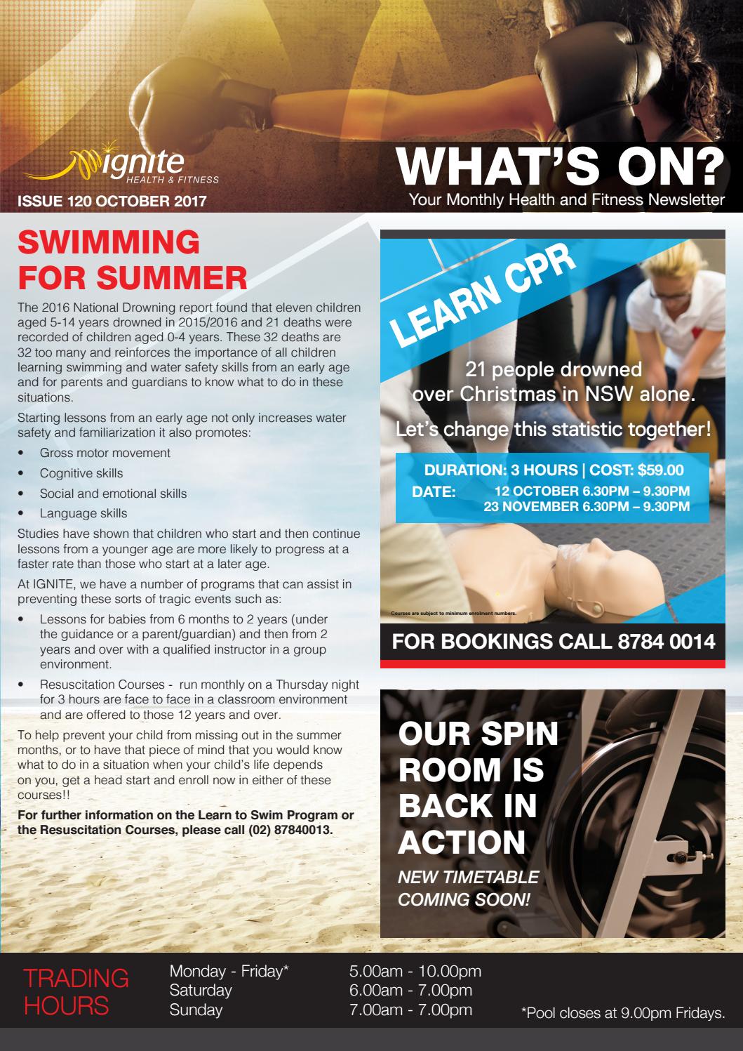 Ignite oct 2017 newsletter by Mounties Issuu