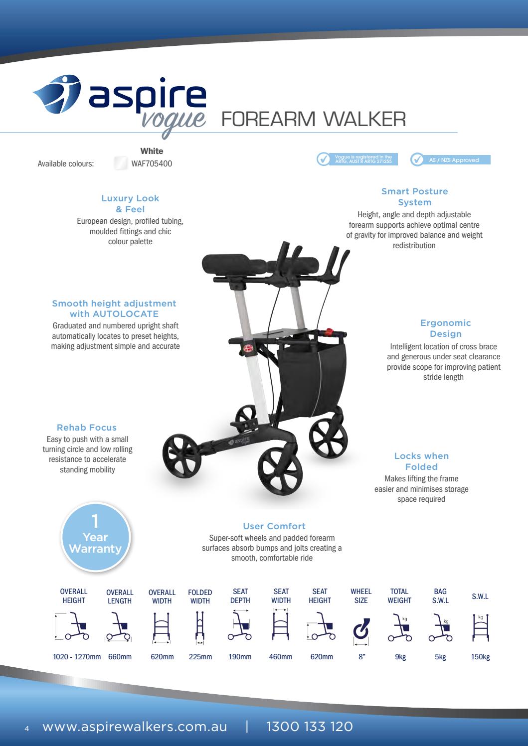 Aspire Vogue Walker Range by Aidacare Issuu