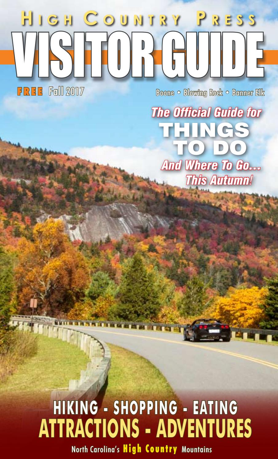 Hc Visitors Guide Fall 2017 By High Country Press Issuu