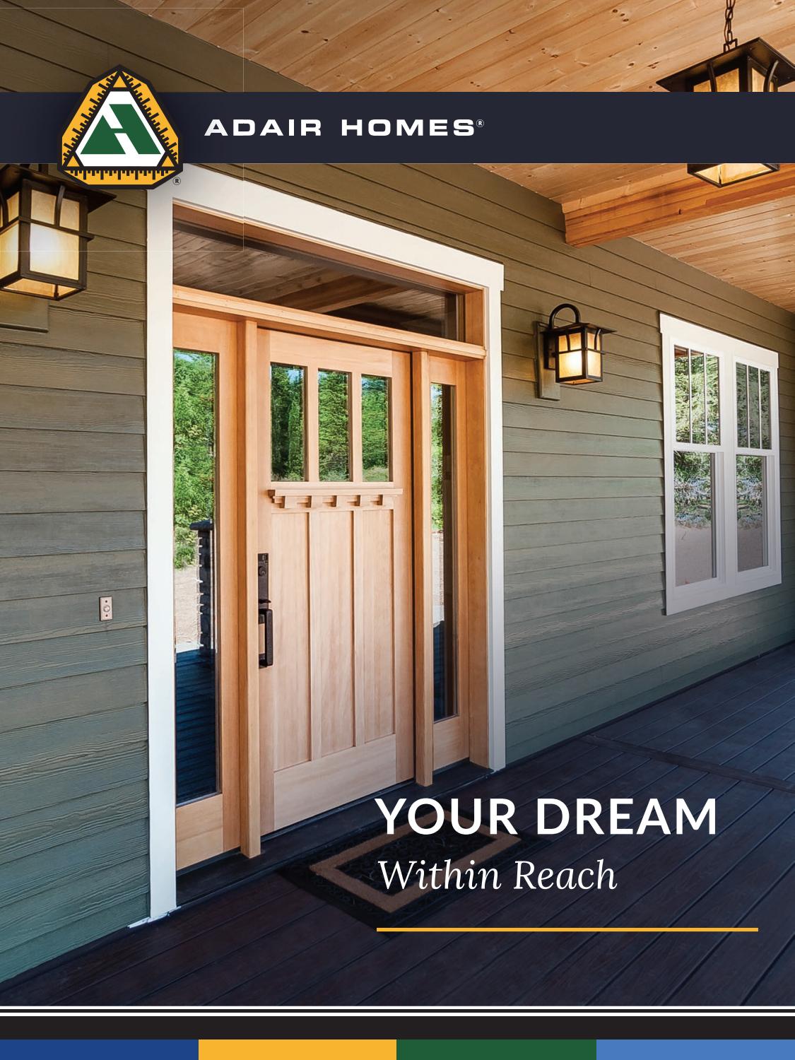 Adair Homes Brochure Your Dream Within Reach By Adair Homes Issuu