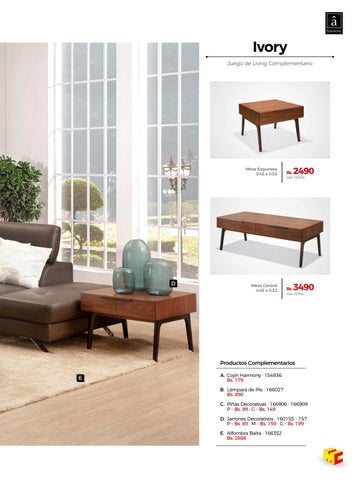Multicenter Bolivia 家具目录 · Muebles Septiembre 2017 第 7 页