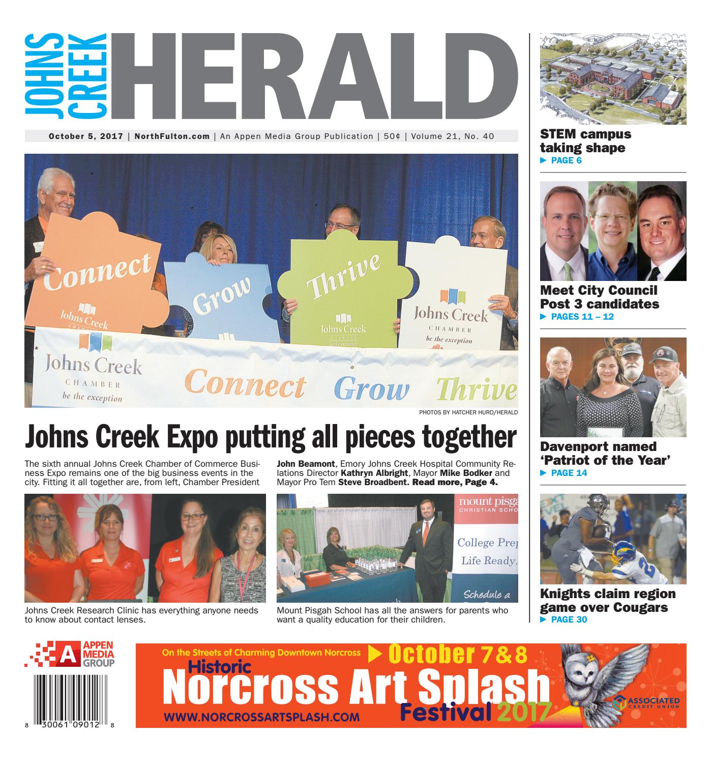 Johns Creek Herald October 5, 2017 by Appen Media Group Issuu