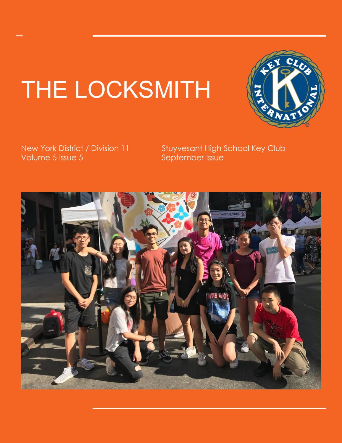 The Locksmith, September 2017 by Stuyvesant High School Key Club Issuu