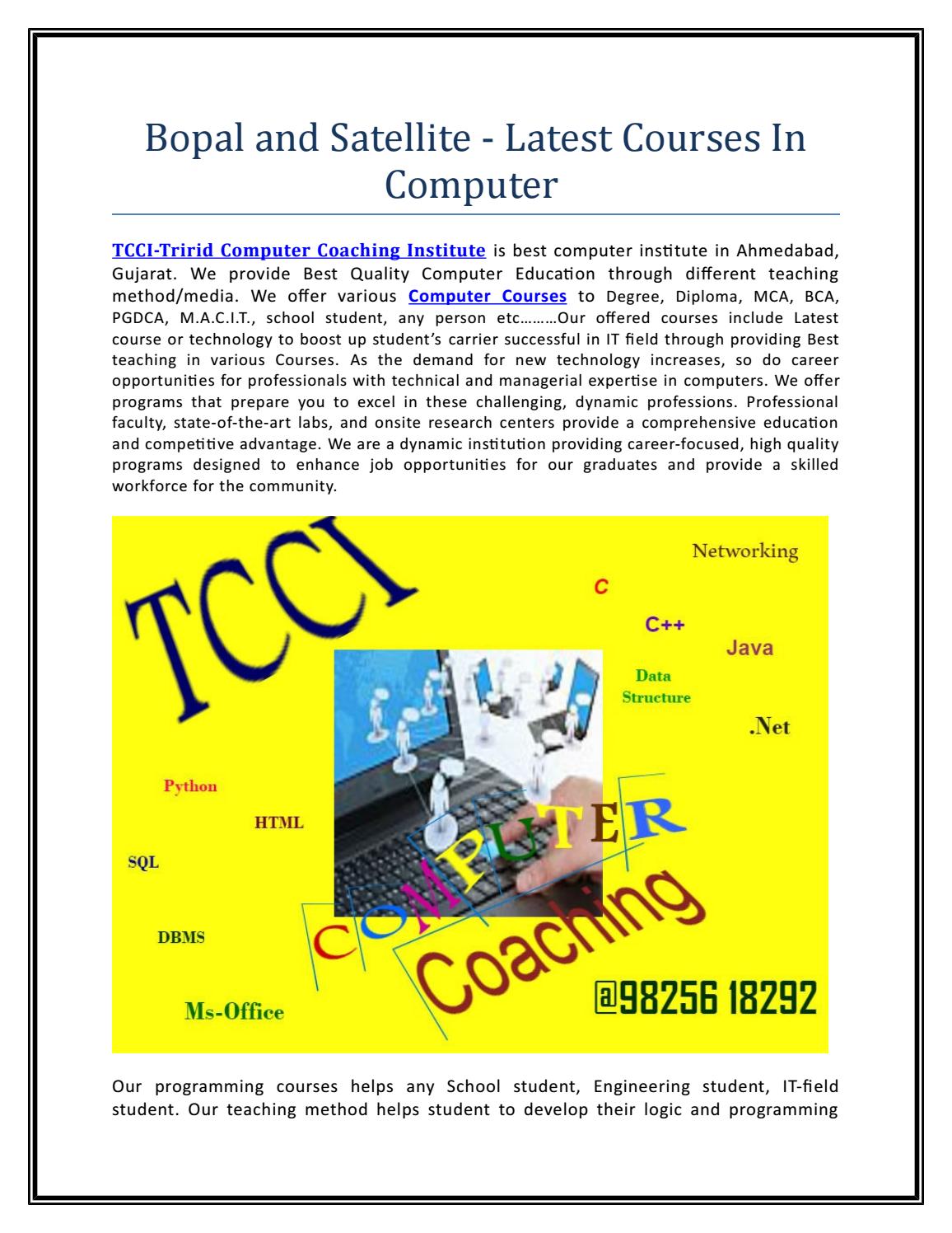 Bopal And Satellite Latest Courses In Computer By Rosario Riley Issuu Bopal And Satellite Latest Courses In Computer By Rosario Riley Issuu