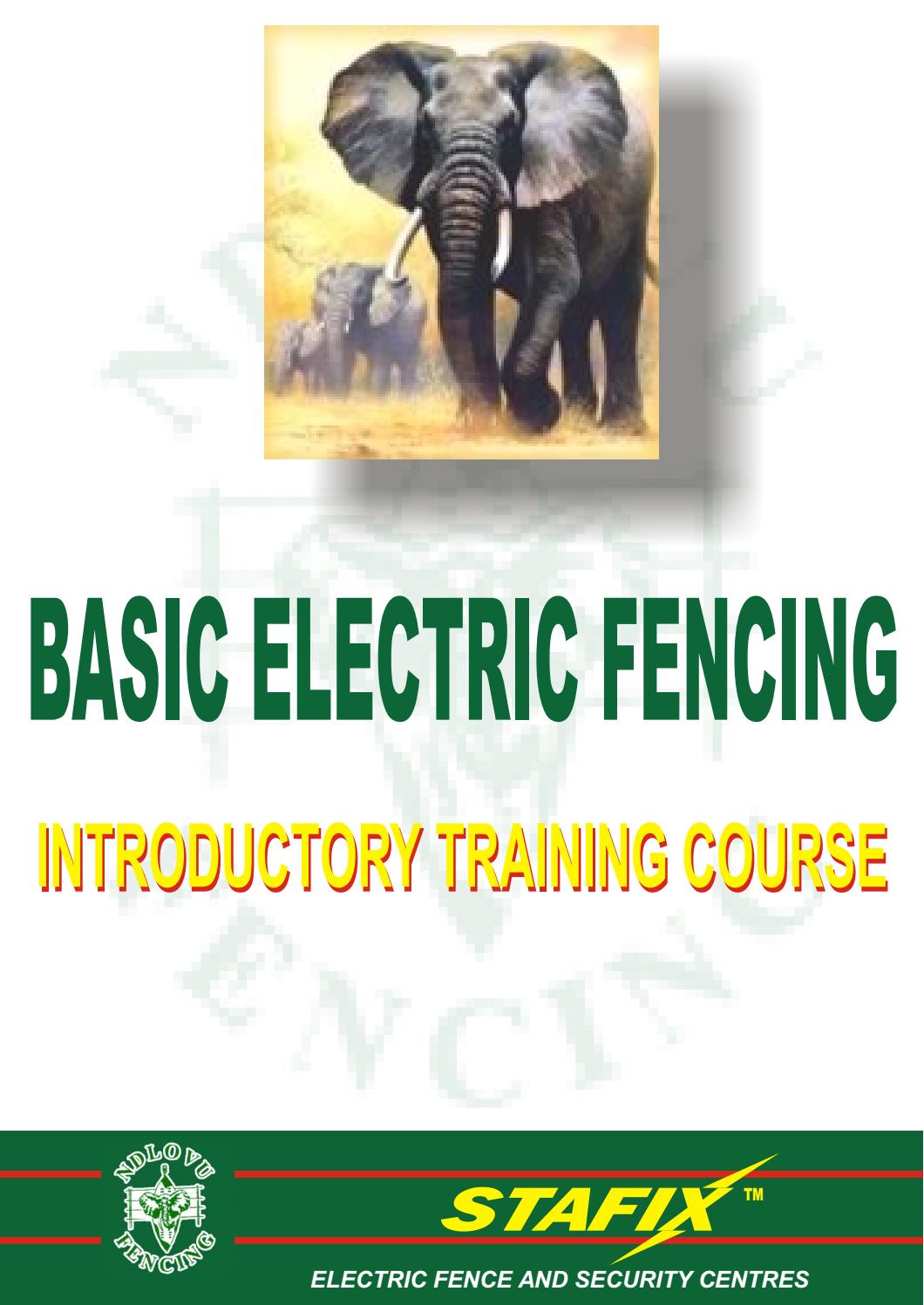 Ndlovu fencing basic electric fencing training course by Ndlovu Fencing