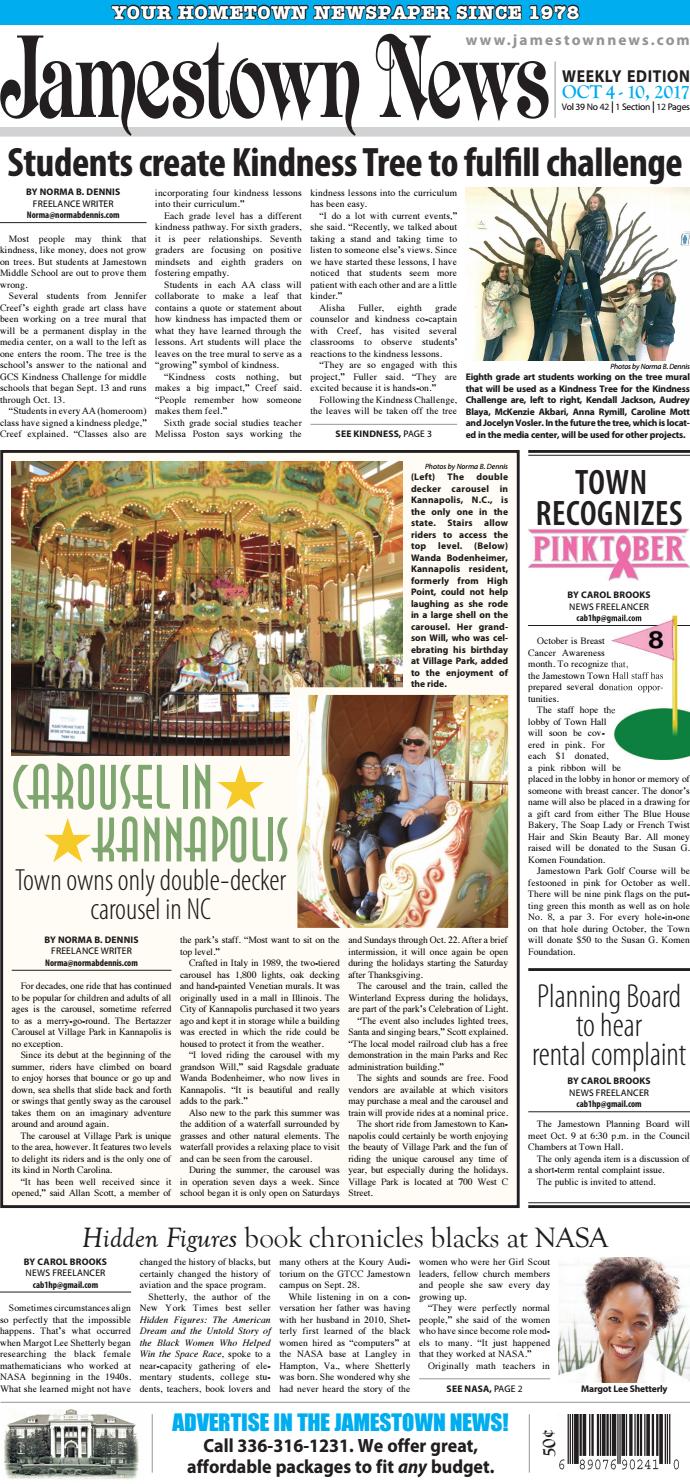 Jamestown News October 4, 2017 by Jamestown News Issuu