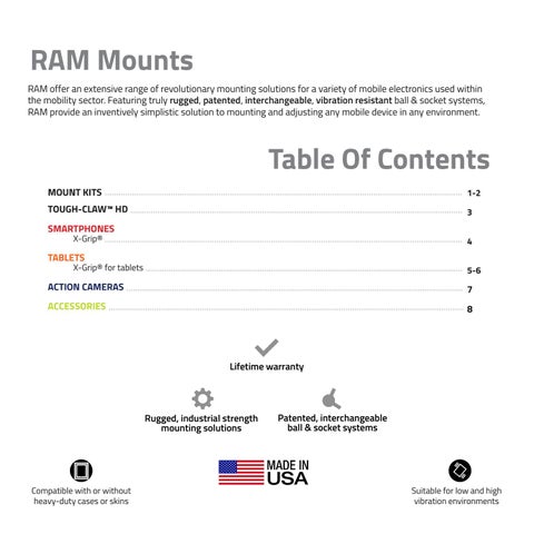 RAM Mount 英国 - Mobility Mounting Solutions 第 3 页