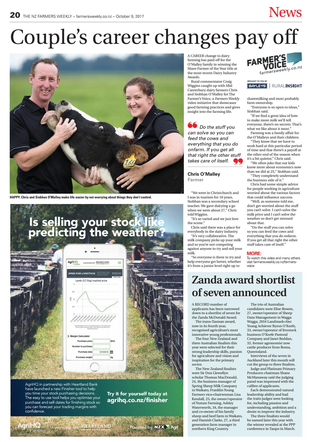 Farmers Weekly NZ October 9 2017 by Farmers Weekly NZ Issuu