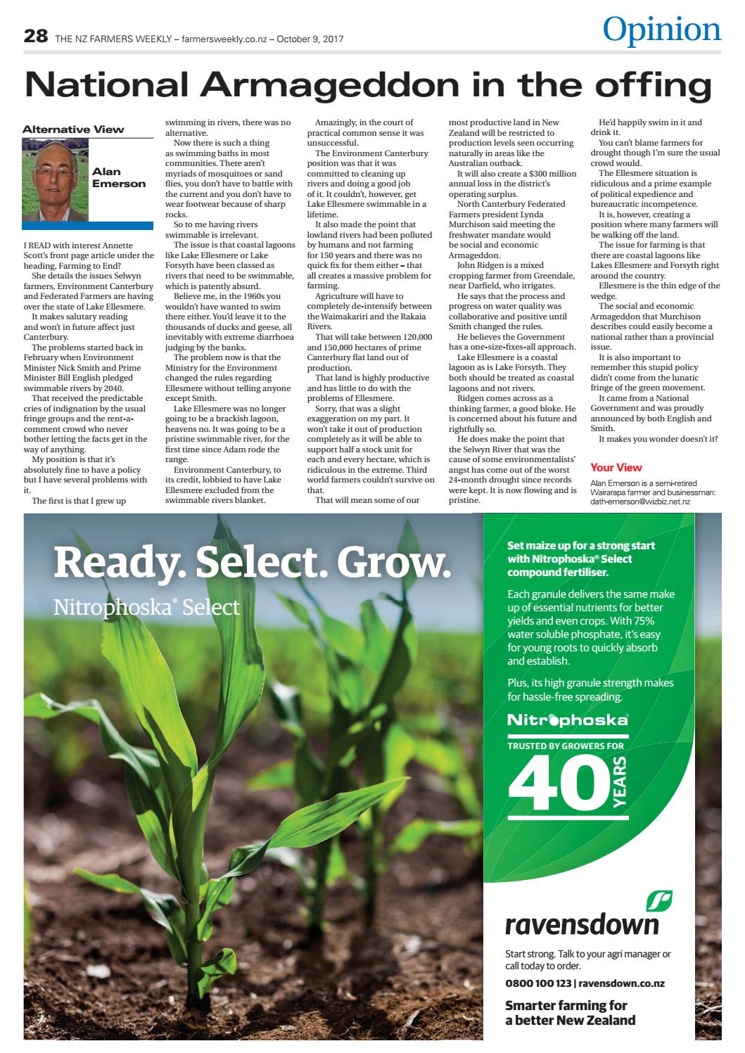 Farmers Weekly NZ October 9 2017 by Farmers Weekly NZ Issuu