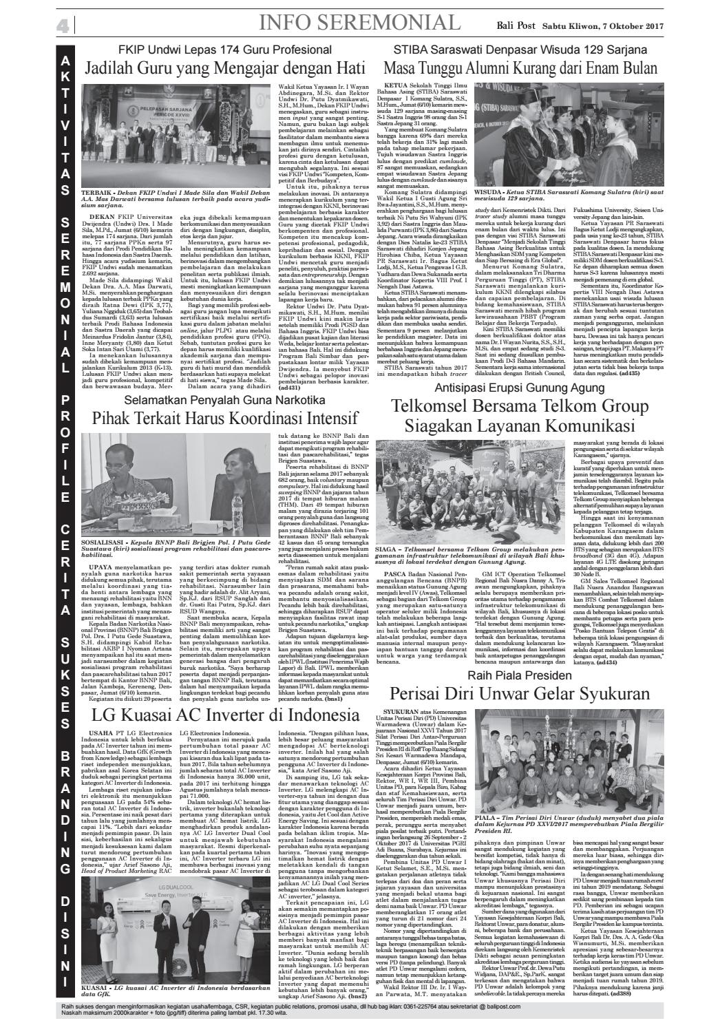 Edisi 07 Oktober 2017 Balipostcom By E Paper KMB Issuu