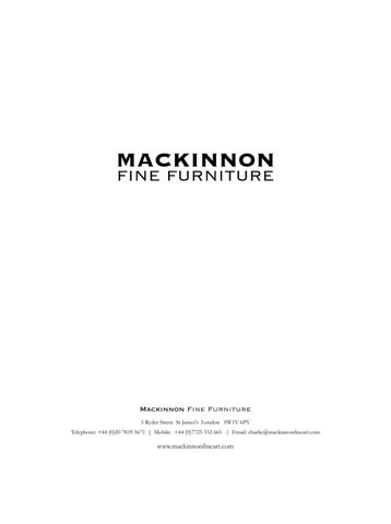 Jamm Design Ltd 家具目录 · Mackinnon Fine 家具 第 5 页