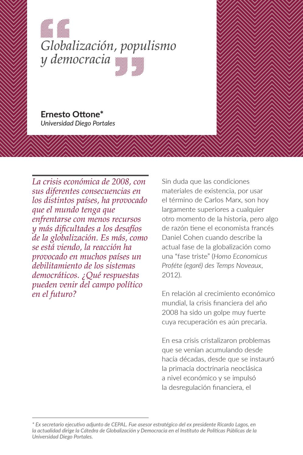 Revista Pensamiento Iberoamericano Nº 3 Ernesto Ottone By - 
