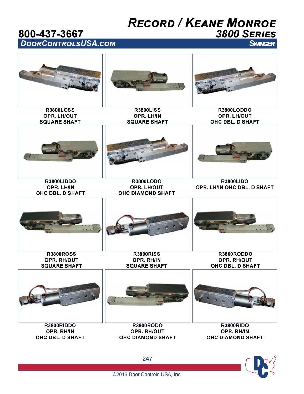 Door Controls USA, Inc. Parts Catalog 2016 by Door Controls USA Issuu