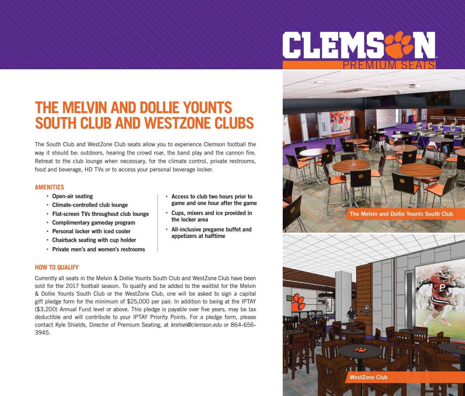 Iptay 2018 Membership Guide By Clemson Tigers Issuu