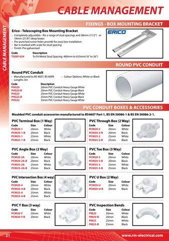 R&M Fixings and Support 灯饰目录 第 22 页