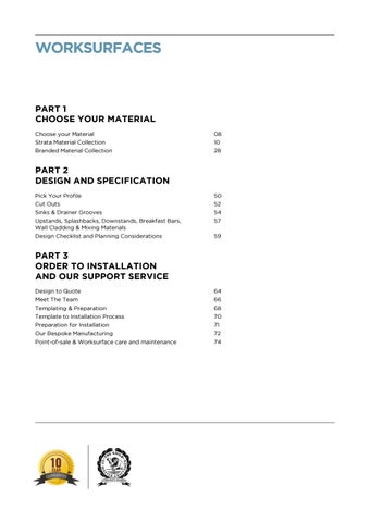 PWS Distributors Ltd 家具目录 · PWS Worksurfaces Directory 2017 第 9 页