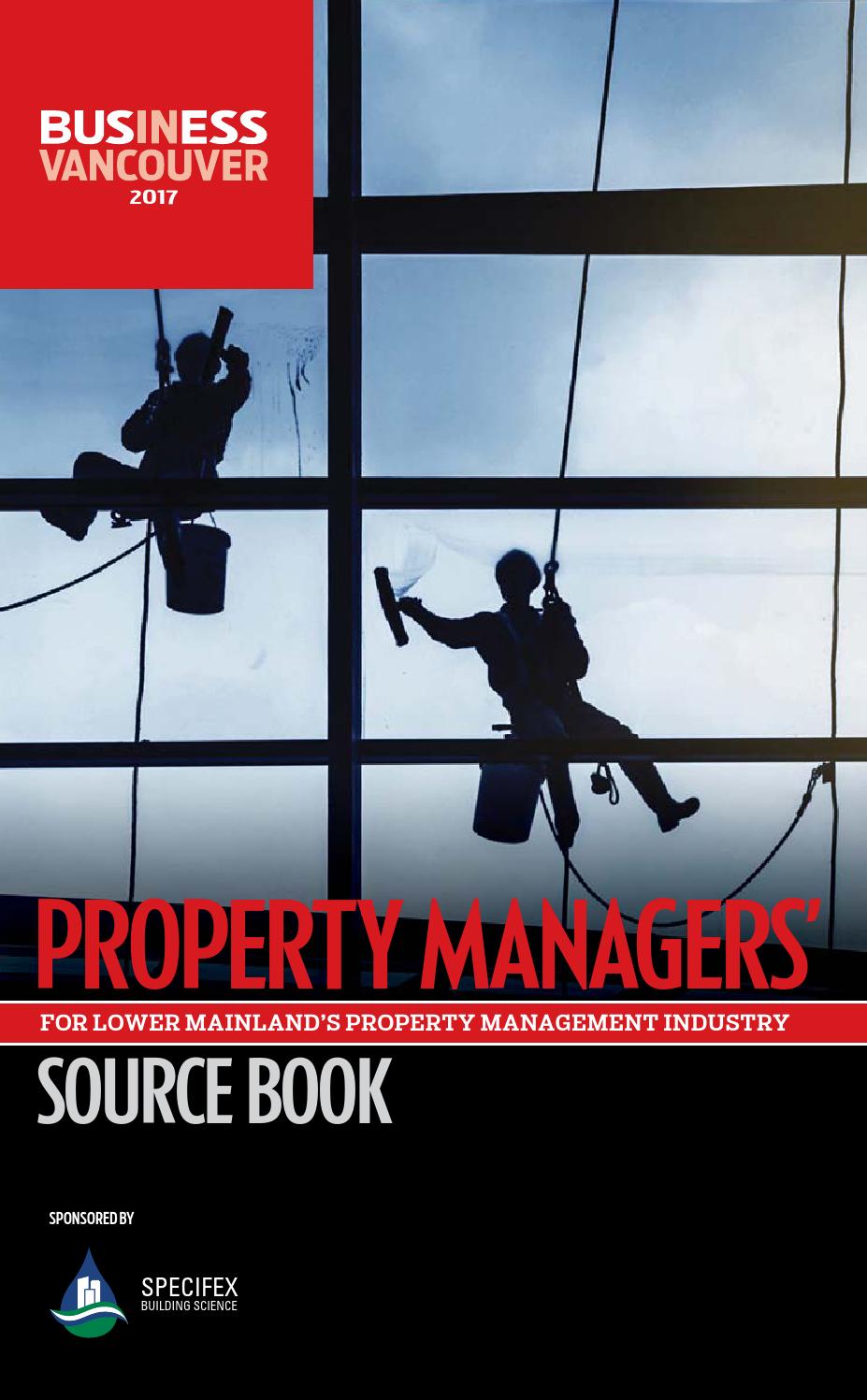 Property Managers' Source Book 2017 by GLACIER MEDIA DIGITAL LIMITED