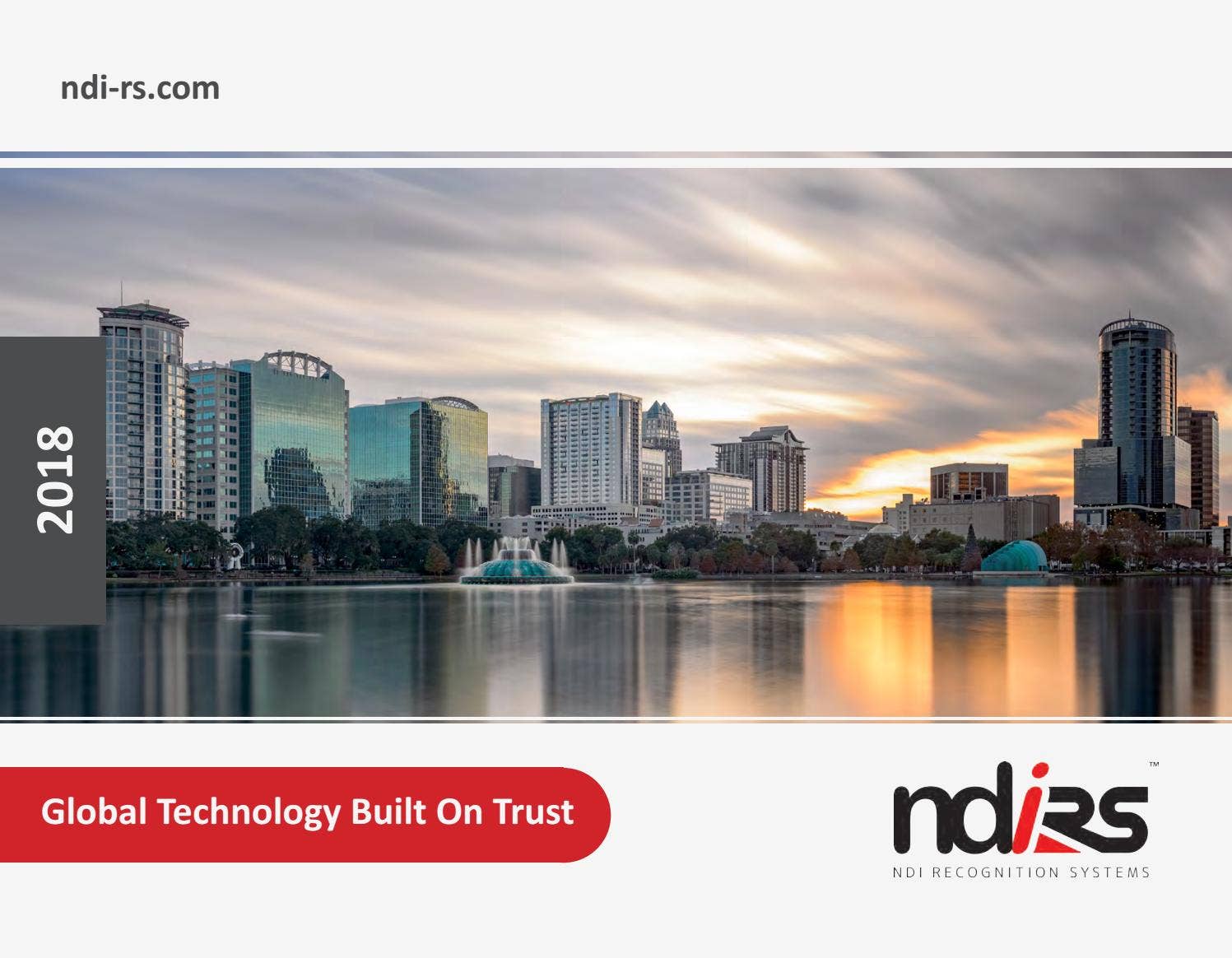 2018 NDI Recognition Systems Product Catalog by NDI Recognition Systems