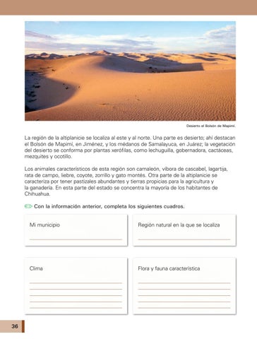 Primaria tercer grado chihuahua la entidad donde vivo libro de texto by ...