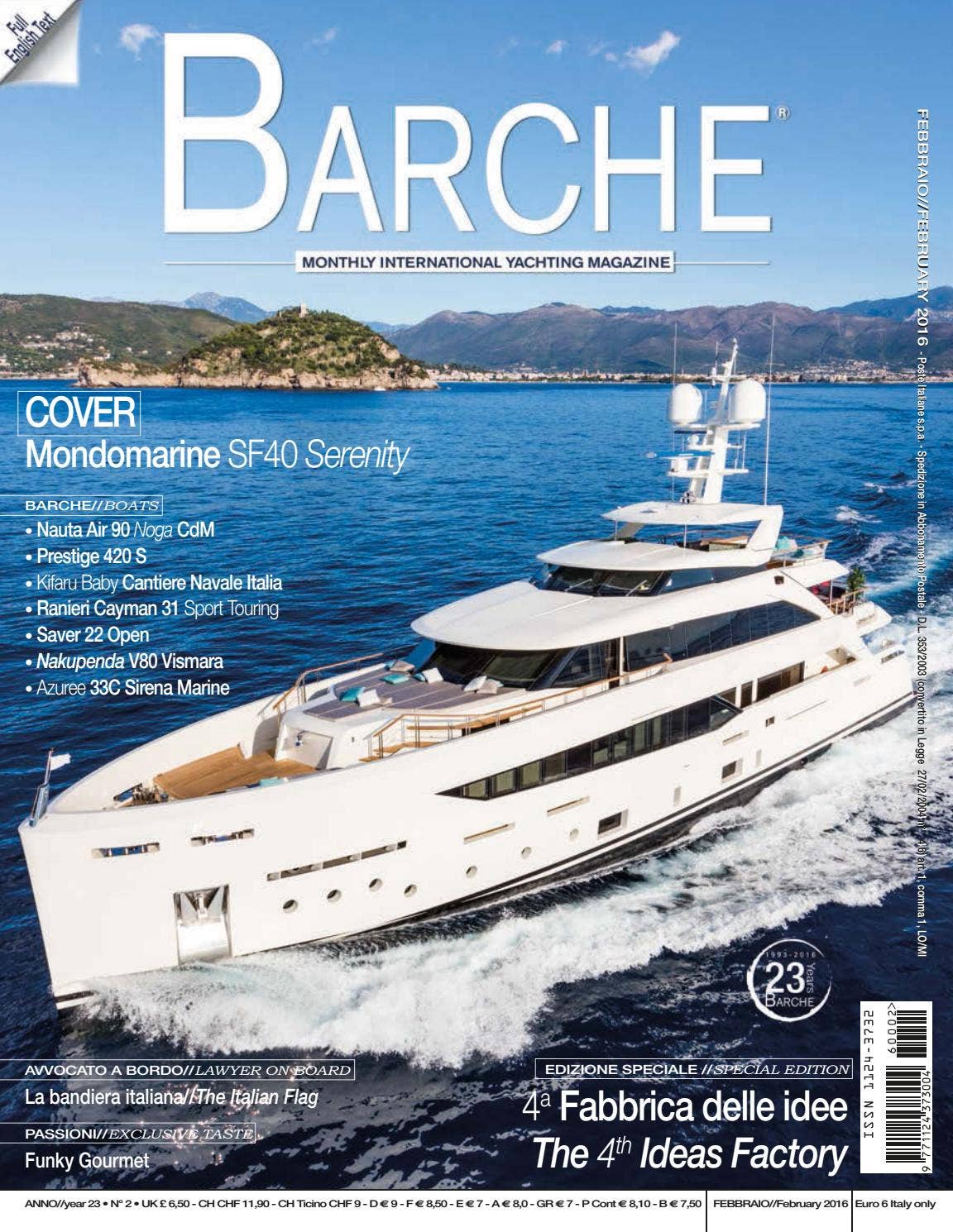 Barche FEBRAURY 2016 by INTERNATIONAL SEA PRESS SRL - BARCHE - Issuu