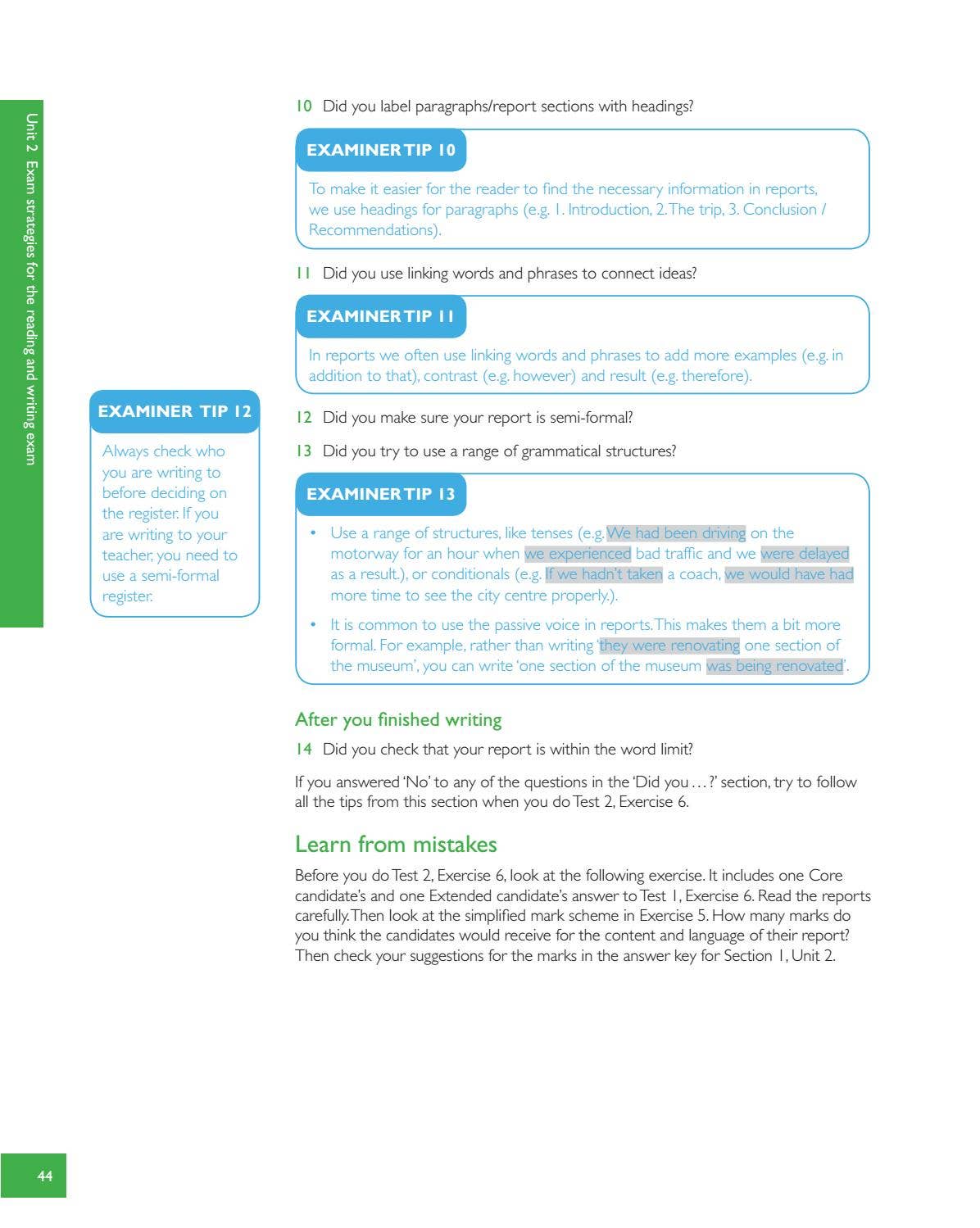 Igcse Blog Example Preview Cambridge IGCSE® English as a Second Language Exam Preparation ...