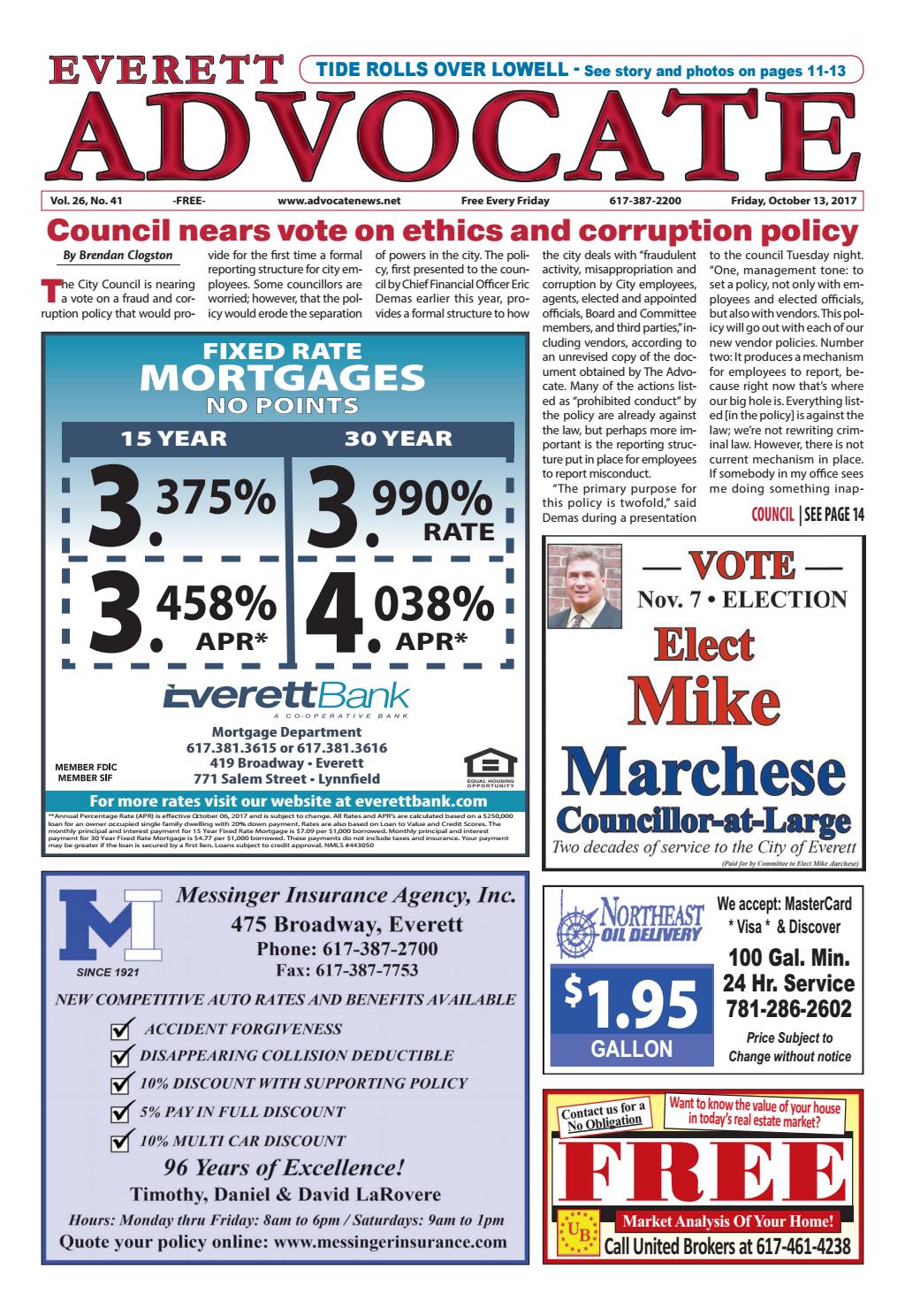 THE EVERETT ADVOCATE Friday, October 13, 2017 by Mike Kurov Issuu