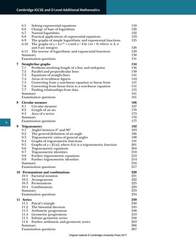 Preview Cambridge IGCSE and O Level Additional Mathematics Coursebook ...