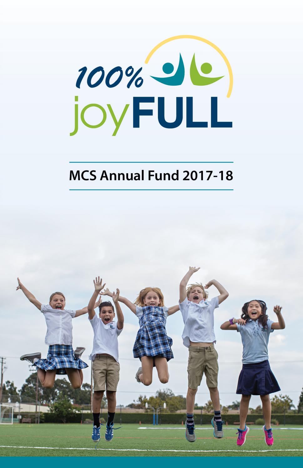 MCS Annual Fund 201718 by Mariners Christian School Issuu