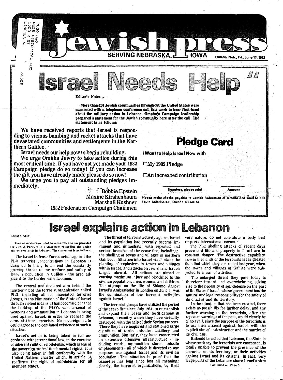 June 11, 1982 by Jewish Press Issuu